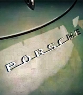 Porsche 356 zilver logo van Truckpowerr