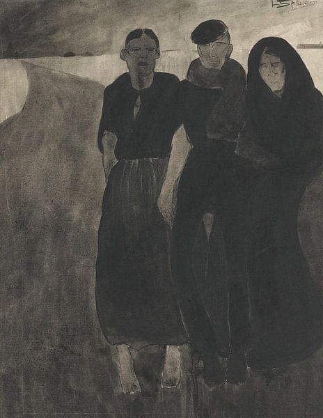 Fishermen And Women, Léon Spilliaert by Masterful Masters