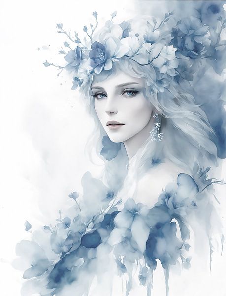 Pastel-coloured fantasy creature in watercolour grey by Brian Morgan