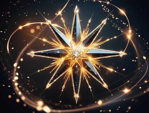 Stellar Luminance - Étoile de Noël scintillante