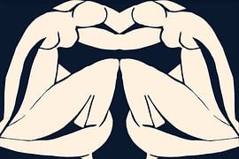 Expressionistischer Akt inspiriert von Matisse VI von Mad Dog Art