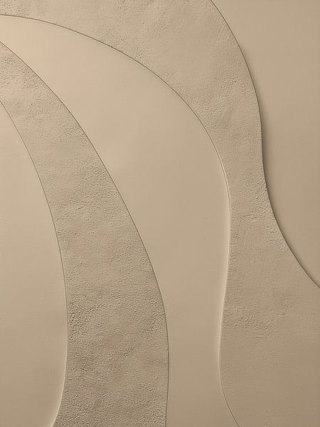 Relief art: Baked Biscuit (Flexa Wood Clay Shades) by STUDIO MINIMAL ART