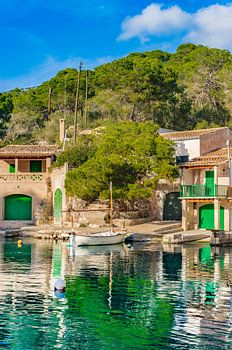 Idyllic old fishing village Cala Figuera at Santanyi