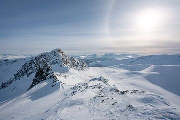 Winterlandschap bij Tromso van Leo Schindzielorz