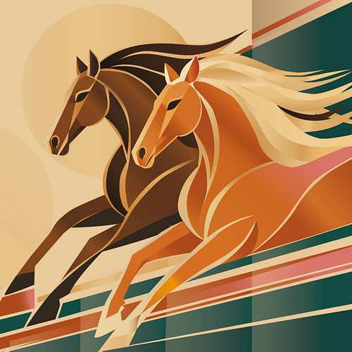 De paarden van Martine