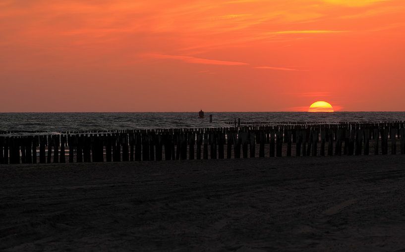 Sunset in the sea by MSP Canvas