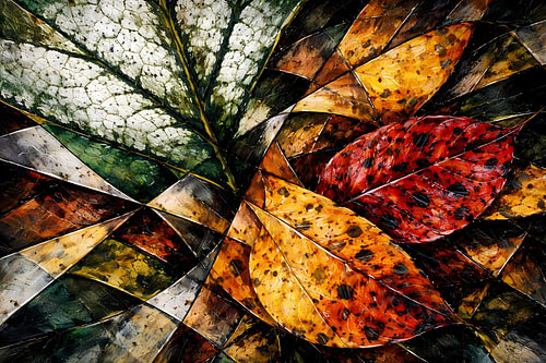 Abstracte herfstcompositie