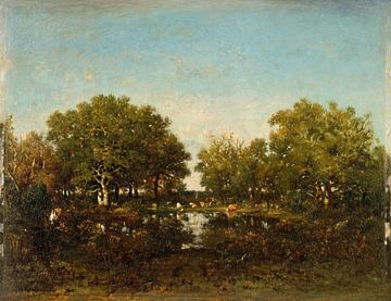 The Pool (Memory of the Forest of Chambord), Théodore Rousseau