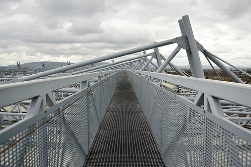 Wandelen over de skyline van het stadion