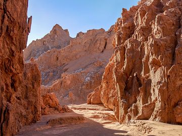 ruig gesteente bij valle de la luna van Eline Oostingh