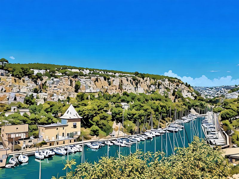 Cassis Marseille&#039;s Majestic Jachthaven van Sergio Pazzano