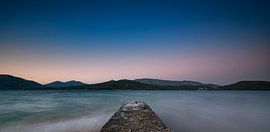 Geras Bucht bei Nacht.