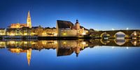 Regensburg panorama at blue hour by Thomas Rieger thumbnail
