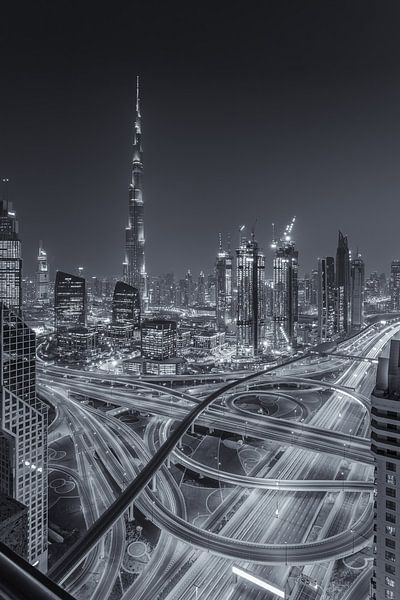 Dubai by Night - Burj Khalifa and Downtown Dubai - 5 by Tux Photography