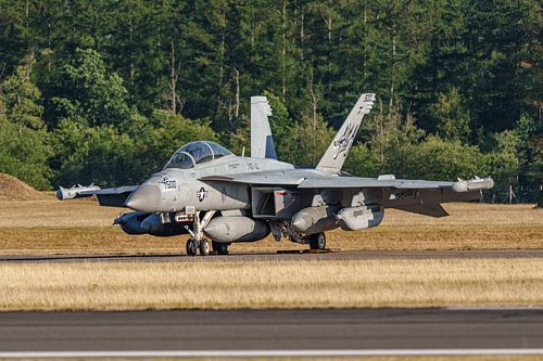 Boeing EA-18G Growler auf dem Fliegerhorst Hohn.
