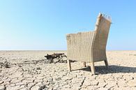 Rieten stoel op het wad by Harry Wedzinga thumbnail