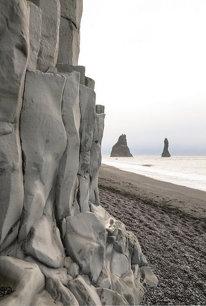 Iceland, Basalt rock formations by Caroline Guerain