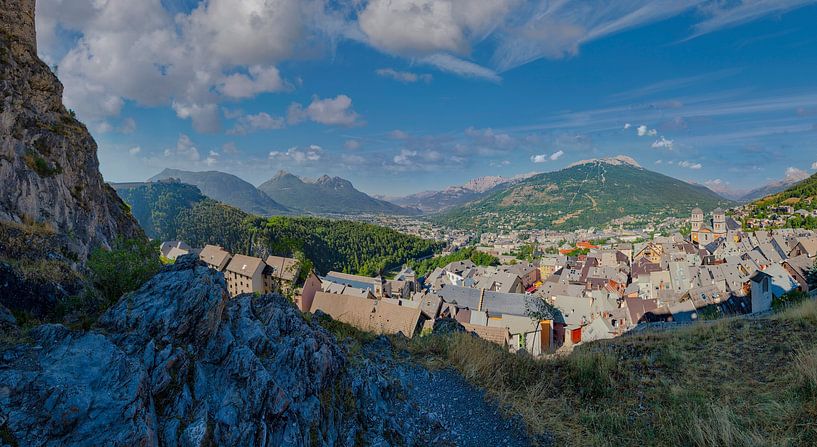 Fortified town, Cité Vauban, church Collegiale Notre-Dame et Saint Nicolas de Briançon, Briançon, Ha by Rene van der Meer