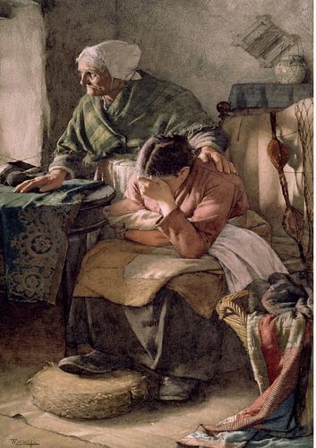 Anbeter in einer großen gotischen Kathedrale von kautsar1 art