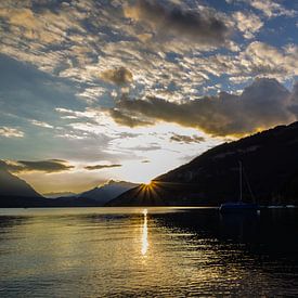 Zwitserland avond zon von Jeroen Kooij