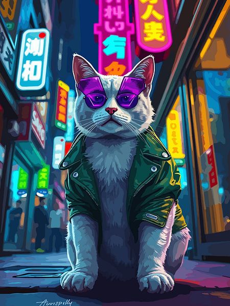 Purple Rain: Soft Edge Rebel von bob rendy