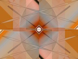 Abstrakt 3 in Terrakotta von Claudia Gründler