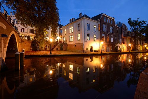 Oudegracht ter hoogte van Vollersbrug in Utrecht