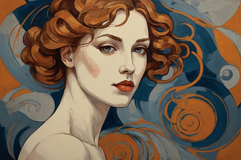 Frau Jugendstil von Art & Soul Creations