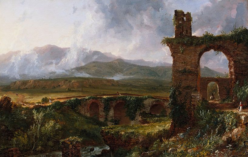 Ein Blick bei Tivoli (Morgen) - Thomas Cole von Accessible Art