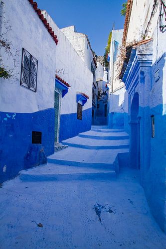 Blauw straatje in Chefchaouen