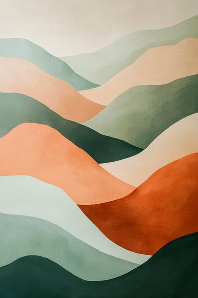 Farbenfrohe Landschaft von Poster Art Shop