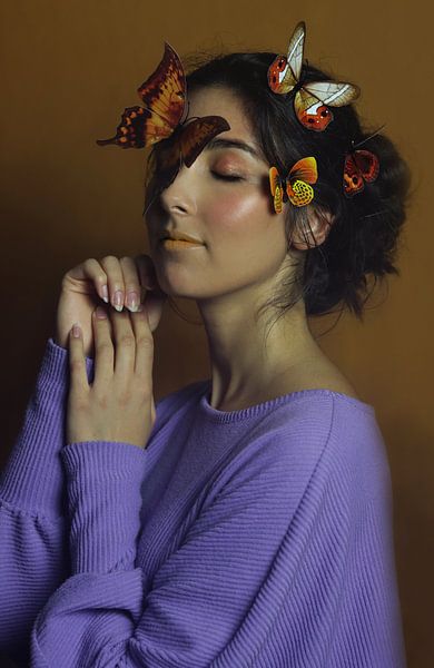 The Dance of Butterflies – Fine Art Portrait Photography by Iris Kelly Kuntkes