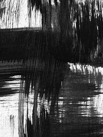 Strokes 27 | Black Expressive Brush Stroke Abstract