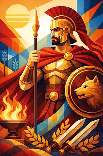 Illustration des römischen Gottes Mars. von Johannes