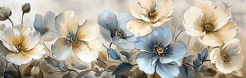 Elegante goldene Blüte