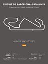 Formel-1-Rennstrecke Barcelona - Großer Preis von Spanien von MDRN HOME Miniaturansicht