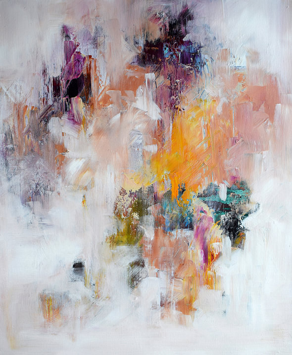 Lila Wolken von <span class="secondary-font">MK Abstrakt</span>