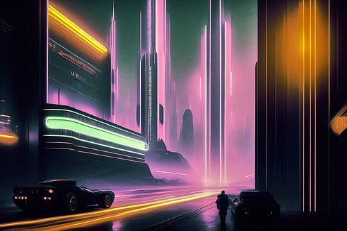 Stad van neon dromen