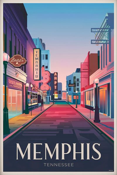 Memphis, Tennessee von Poster Art Shop