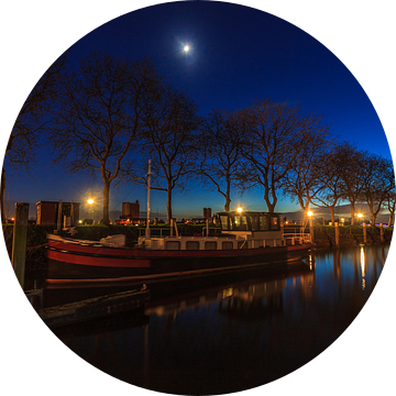 De Noodhaven van Schoonhoven tijdens een blauw uurtje van Stephan Neven