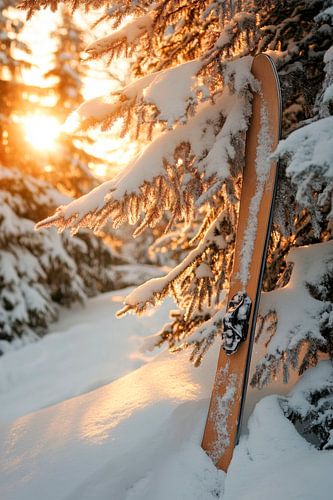 Skiën in de sneeuw