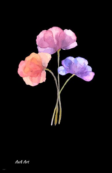 Fleur dans l'obscurité par Anushka Van Andel