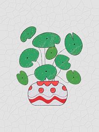 lotus met krijtstructuur