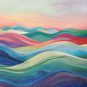 Abstracte Golven | Dream Wave van Abstract Schilderij