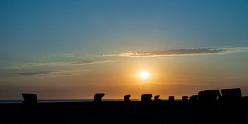 Zonsondergang op het strand van Christoph Schaible