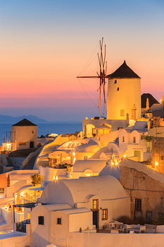 Sonnenuntergang Oia, Santorin, Griechenland