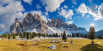 Geisler Group in the Dolomites by Dieter Meyrl