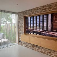 Photo de nos clients: Symétrie des fenêtres d'une usine délabrée par Sven van der Kooi (kooifotografie), sur art frame