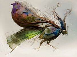 Mot ontdekt door AI van Harmanna Digital Art