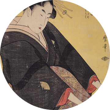 Tamaya uchi Hanamurasaki, Sekiya, Teriha = [Hanamurasaki of the Tamaya, [kamuro:] Sekiya, Teriha], K